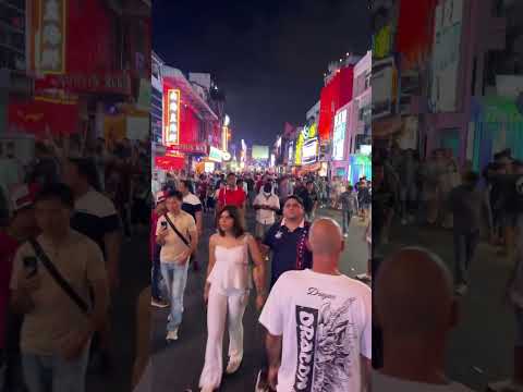 Walking Street, Pattaya Thailand New Years Eve 2023 11:00 PM #pattaya #centralpattaya