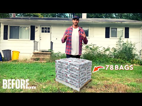 I Completely TRANSFORMED my Home's Curb Appeal with 78 Bags of Concrete!