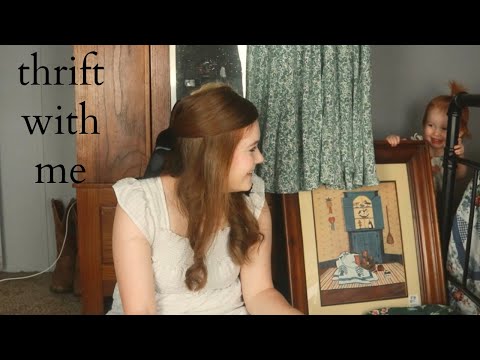 Thrift/Antique Shopping Haul | Vintage Frames, Linens and Books