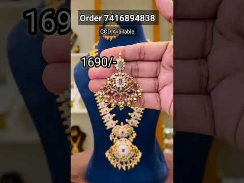 #TrendingCollections watsapp7416894838 #necklace #haram #bangles #onegramgold #earrings #jewelry