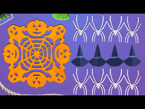 🎃 DIY Halloween Paper Decorations - Easy Crafts for Spooky Fun! 🎃