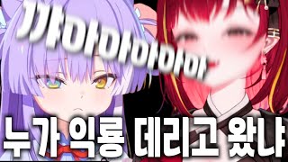 [시부키] 리제 선배의 피지컬에 정신 못차리는 부키 [롤]