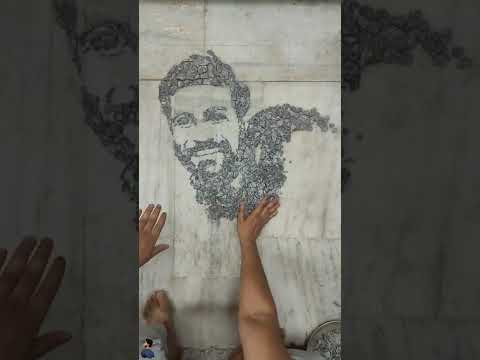 Stone painting | @Akramarts #shorts #youtubeshorts