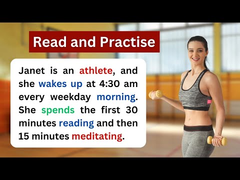 English Reading and  Speaking Practice about a Sportswoman | Speaking English | English Speaking