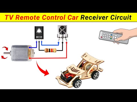 How to make TV remote control car reciver circuit for homemade RC Car || SKR Electronics Lab