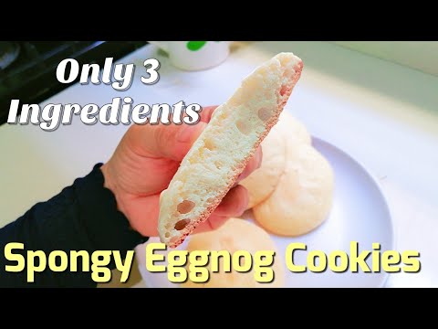 SUGAR, FLOUR AND EGG ONLY AND MAKE DELICIOUS SPONGY COOKIES