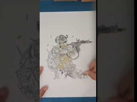 Drawing Narvy Seal of call of duty MW3 #callofduty #shorts #warzone