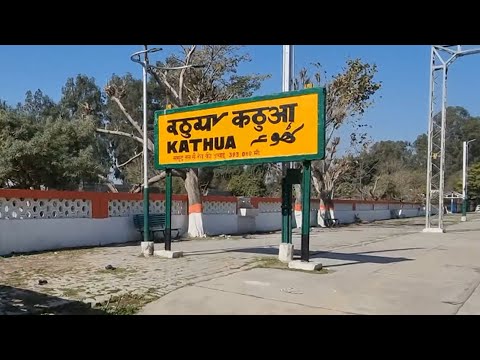 Kathua railway station Jammu and Kashmir, Indian Railways Video in 4k ultra HD