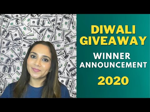 DIWALI GIVEAWAY WINNER ANNOUNCEMENT 2020 | Deepavali  | Kannada Vlogs