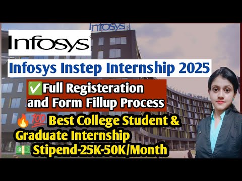 Infosys Instep Internship Registration Process2025 |🔥Best College Students Internship| 25K-50K/Month