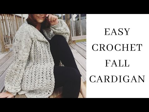 Easy Crochet Fall Cardigan