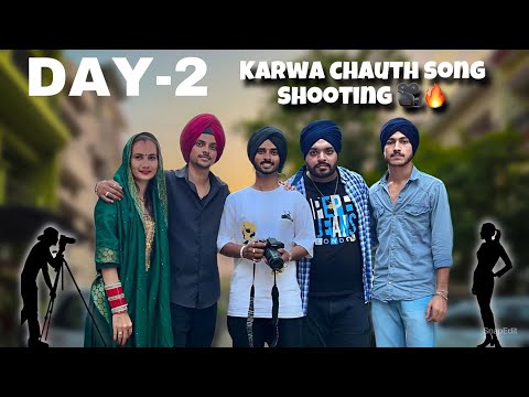 Day-2 karwa chauth song shooting per lgani padi paag👳‍♂️|| Song shooting|| Jassi jaswal vlogs