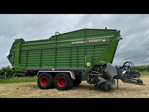 Big green mean machines Fendt silage harvest