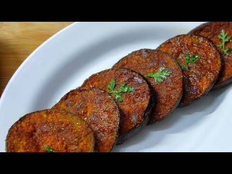 Baingan Fry Recipe | Fried Baingan Recipe | Tawa Fry Sabji | Baingan Masala | Begun Bhaja Recipe