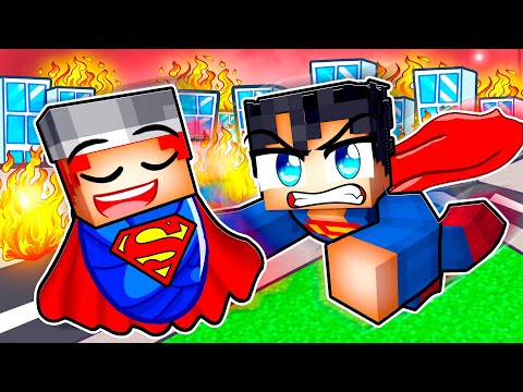 Born Into a SUPERHERO FAMILY in Minecraft!