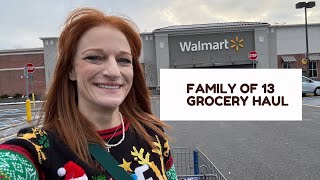 FAMILY OF 13 GROCERY HAUL