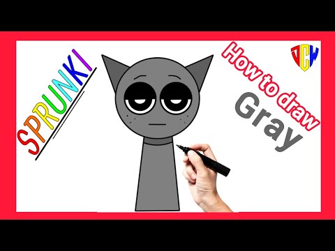 How to draw Gray from Incredibox Sprunki |Easy step by step tutorial | @digitalcreativeworld123