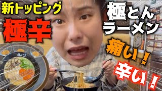 【極とんラーメン】新トッピングの「極辛」にRYOが挑む‼︎