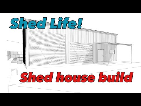 SHED HOUSE BUILD as an owner builder - Part 1 Earthworks and rock retaining wall.