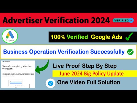 Google Ads Advertiser Verification—Business Operation Verification 2024 ads account paused ❌❌❌✅️