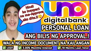 UNO BANK PERSONAL LOAN |FAST APPROVAL|NO INCOME DOCUMENTS REQUIRED| DI KO INEXPECT NA MA-APPROVE AKO