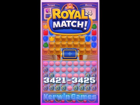 Royal Match Level 3421 3422 3423 3424 3425 - No Boosters Gameplay