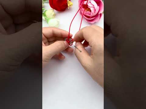 Learn in 10 seconds Knotting tutorial Fancy knotting Pendant jewelry knotting tutorial Simple pe