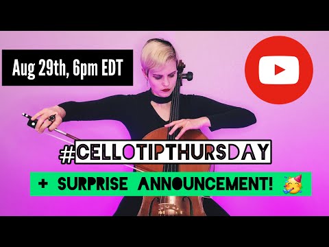 #CelloTipThursday LIVESTREAM Q&A! | Aug 2024