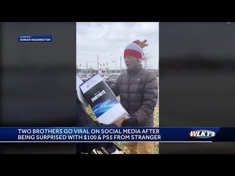 Louisville teen playing trumpet outside mall gets surprise PS5 from stranger