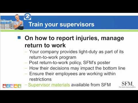 Return to work: Train your supervisors