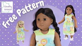 Free Doll Clothes Patterns: How to Sew a Nightgown for 18 inch Dolls #AGDIY #agdoll #fiskars