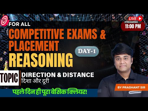 Day-1 | Direction & Distance: Reasoning By Prashant  Sir | SSC - CGL 2025 | संकल्प Batch