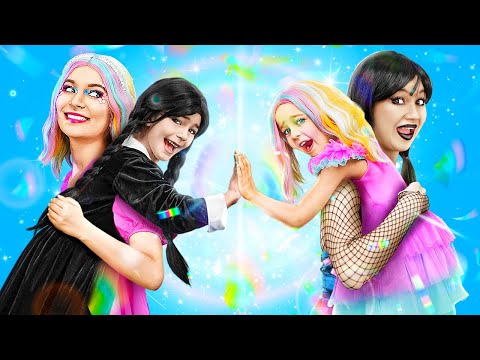 Kids are MISSING! Wednesday and Enid Became Mermaids! BEST Doll Makeover