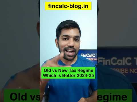 New Tax regime vs Old Tax regime Which is Better 2024-25 #shorts #fincalc