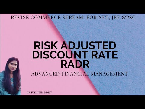 RISK ADJUSTED RATE OF RETURN (RADR)