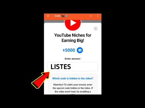 YouTube Niches for Earning Big! Cats Code | YouTube Niches for Earning Big cats video code today