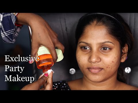 Best Party Makeup Tutorial For Beginners With Gorgeous Eyemakeup/ Wedding Guest Makeup/ Smokey eye