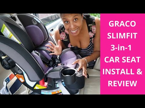 Graco SlimFit 3-in-1 Convertible Car Seat Installation & Review