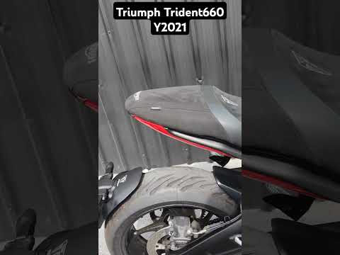 #Triumph #Trident660 ปี 2021 เทาแดงเลขไมล์เพียง 2,*** Km.แท้