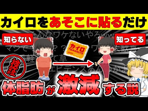 【ダイエット】カイロで基礎代謝が12％向上し痩せる説を検証【ゆっくり解説】