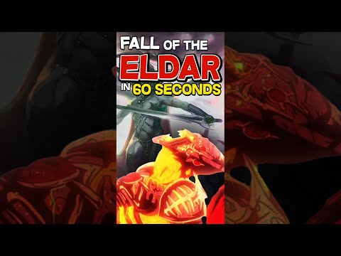 THE FALL OF THE ELDAR explained in 60 SECONDS #warhammer40k #warhammer40klore #lore #40klore #eldar