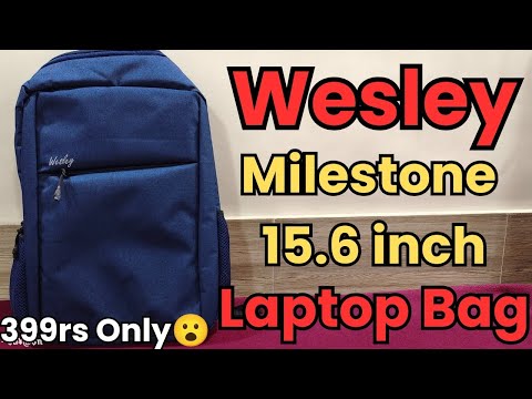 LAPTOP Bag 399rs | Best laptop bag under 500 | Wesley milestone 2.0 BACKPACK | CONSUMERZILLA ⚡