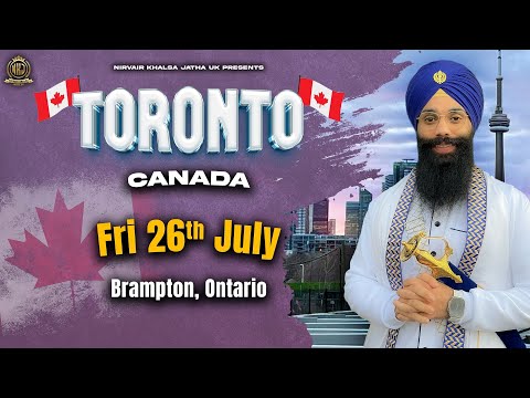 Canada Tour 2024 | Brampton, Ontario | Evening Kirtan | Bhai Harinder Singh Ji | NKJ | 26/07/2024