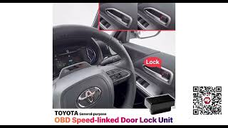 OBD車速連動 ドアロックユニット トヨタ汎用OBD Speed-linked Door Lock Unit for Toyota Models