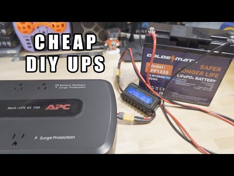 DIY LiFePO4 UPS Battery Backup for Cheap ⚡