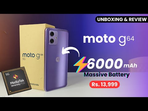 moto g64 5G Unboxing & First Look ⚡ MTK Dimensity 7025, 6000mAh🔋 @₹13,999*!?