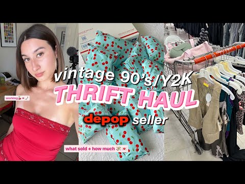 THRIFT WITH ME | 90s/Y2k THRIFT HAUL 🍒🎀💋