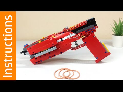 Lego Cyberpunk style pistol with cool mechanism - Instruction