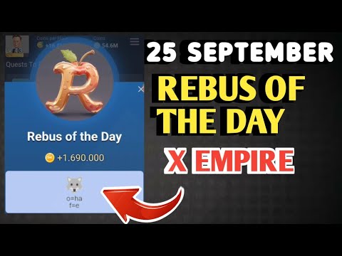 25 SEPTEMBER REBUS OF THE DAY MUSK EMPIRE | REBUS OF THE DAY X EMPIRE