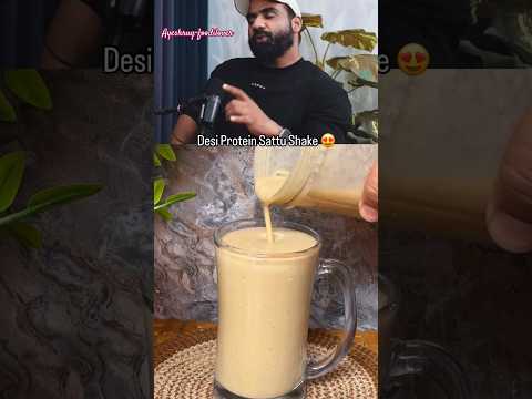 viral desi protein sattu drink #healtydrink